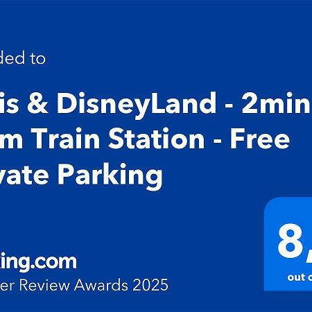 Paris & Disneyland - 2Min From Train Station - Free Private Parking Villiers-sur-Marne Eksteriør billede
