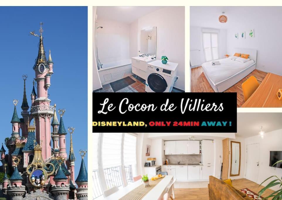 Paris & Disneyland - 2Min From Train Station - Free Private Parking Villiers-sur-Marne Eksteriør billede